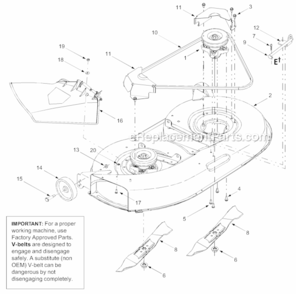 Part Location Diagram of 783-04149B MTD Belt Cover